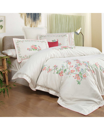 Постельное белье Sarev Rana делюкс сатин 300ТС с вышивкой евро