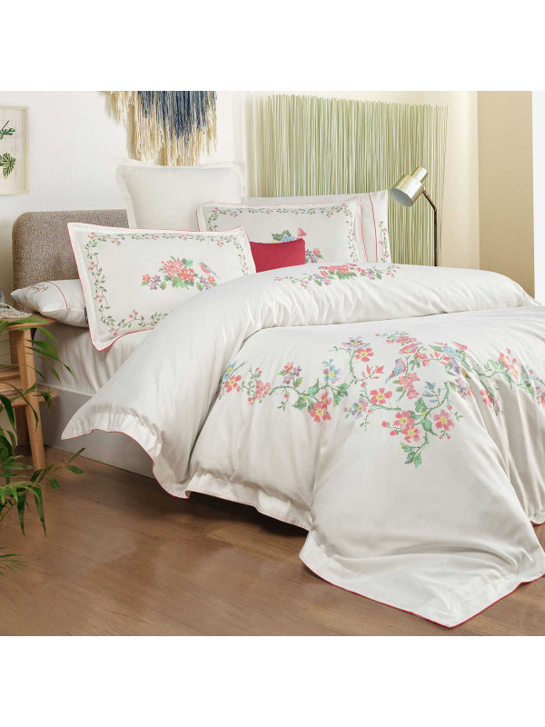 Постельное белье Sarev Rana делюкс сатин 300ТС с вышивкой евро