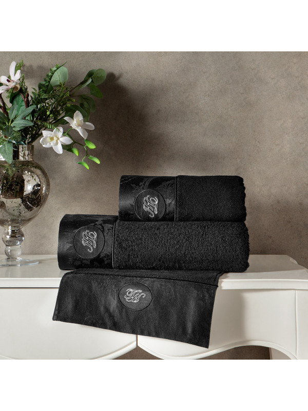 Набор полотенец Tivolyo Home Grant siyah 50x100; 75x150