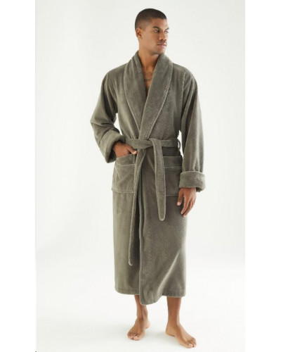 Халат мужской nusa хлопок/бамбук модель 7235    хаки, xxl