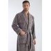 Халат чоловічий nusa бавовна/бамбук модель 1330   сірий, xxxxl
