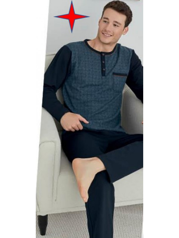 Пижама мужская KLY модель 8004 V2 хлопок, l