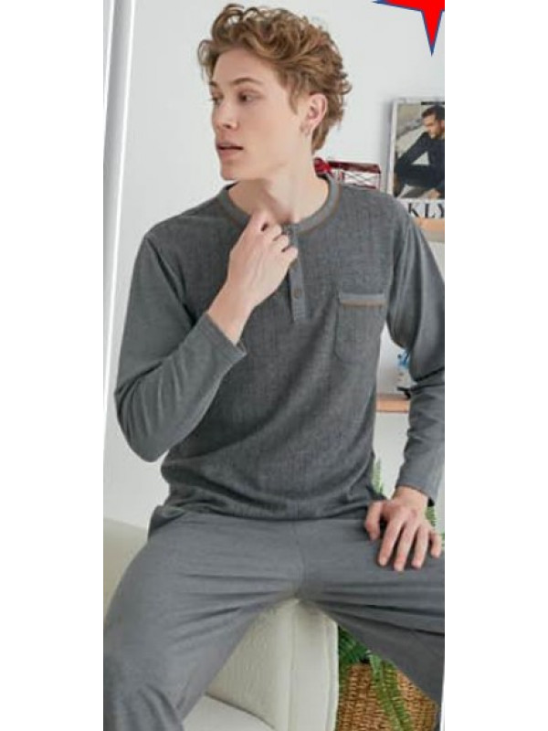 Пижама мужская KLY модель 8004 V3 хлопок,  m