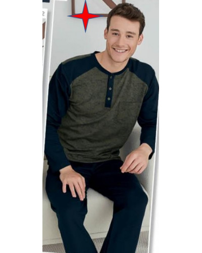 Пижама мужская KLY модель 8012 V3 хлопок,  m