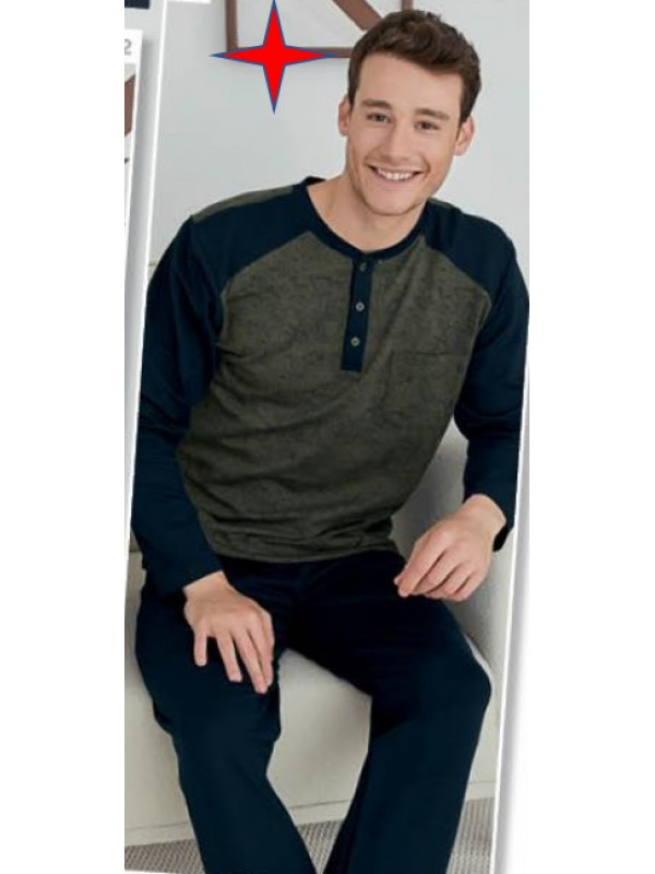 Пижама мужская KLY модель 8012 V3 хлопок,  m