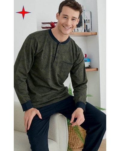 Пижама мужская KLY модель 8016 V1 хлопок,  m