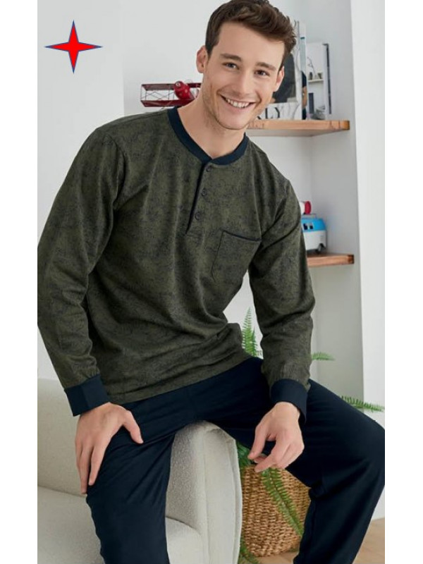 Пижама мужская KLY модель 8016 V1 хлопок,  m