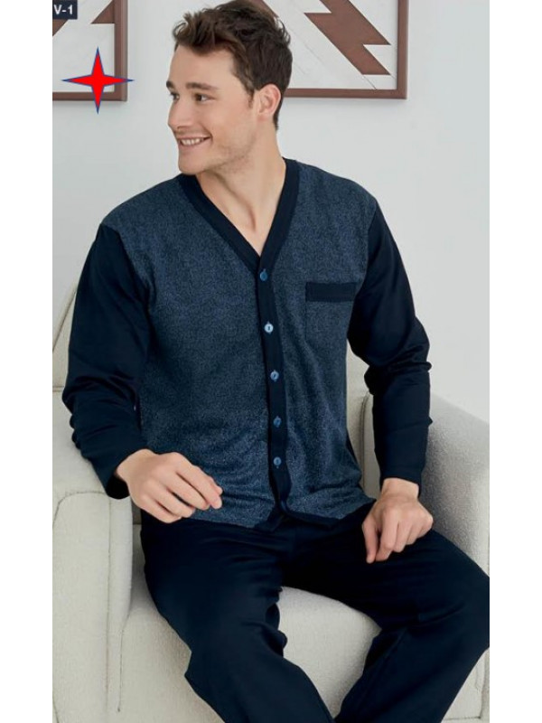 Пижама мужская KLY модель 8029 V1 хлопок,  xl