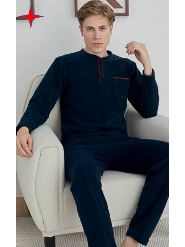 Пижама мужская KLY модель 7306 V1 флис,  xl