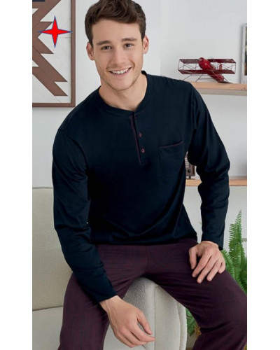 Пижама мужская KLY модель 9229 V1 хлопок,  xl