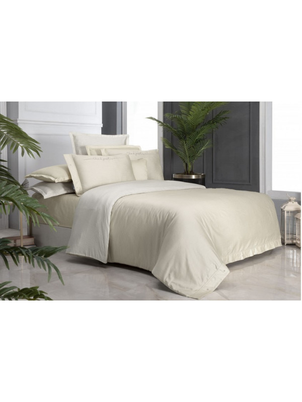 Постельное белье Sarev N235 ADAM v4/Bej  сатин делюкс 300ТС евро