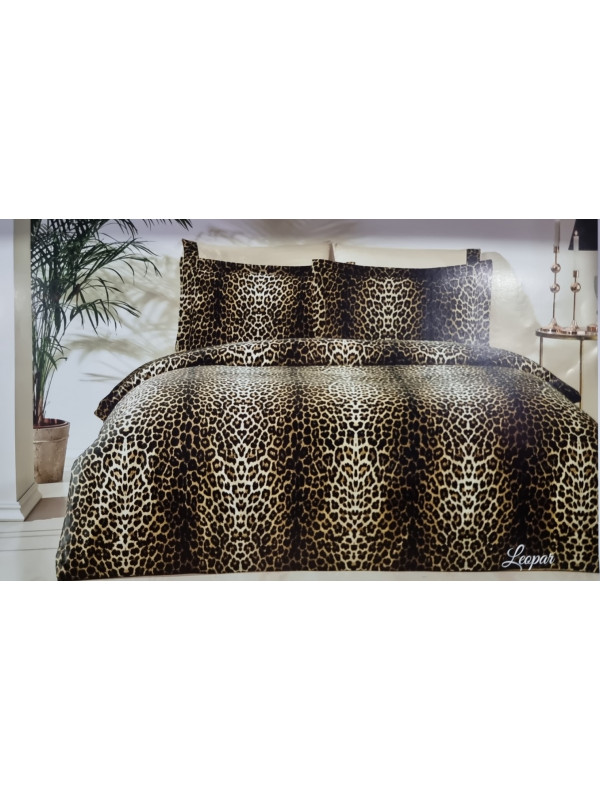 Постельное белье Tivolyo Home Leopar делюкс сатин евро