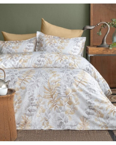 Постільна білизна Issimo Home Occale beige сатин digital євро