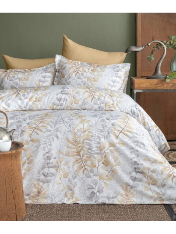 Постільна білизна Issimo Home Occale beige сатин digital євро