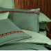 Постельное белье Sarev Enrike yesil фланель евро