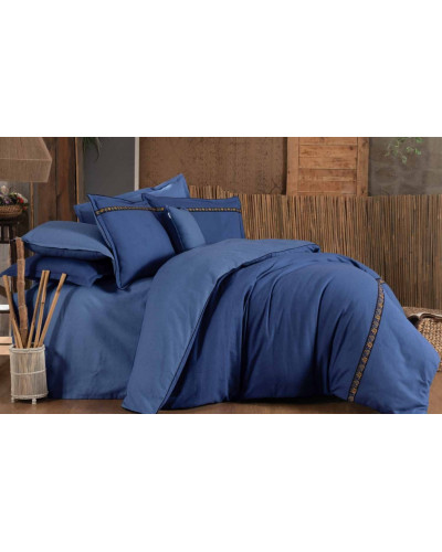 Постельное белье Sarev Enrike mavi фланель евро