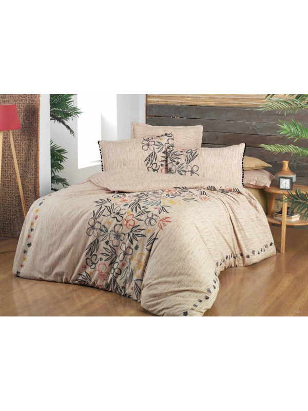 Постельное белье Sarev Amelia bej фланель евро