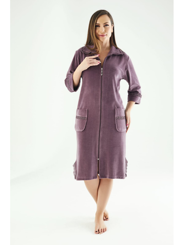 Халат женский nusa хлопок/бамбук модель 0321 murdum, xxxl