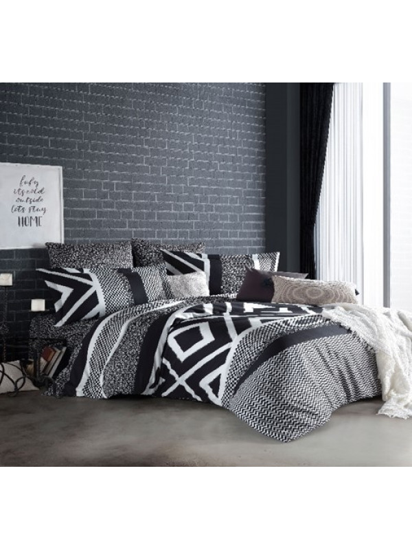 Постельное белье Prima casa Gordion siyah сатин семейное