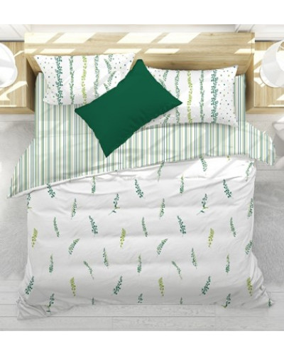 Постельное белье Prima Casa Kilyos green сатин евро