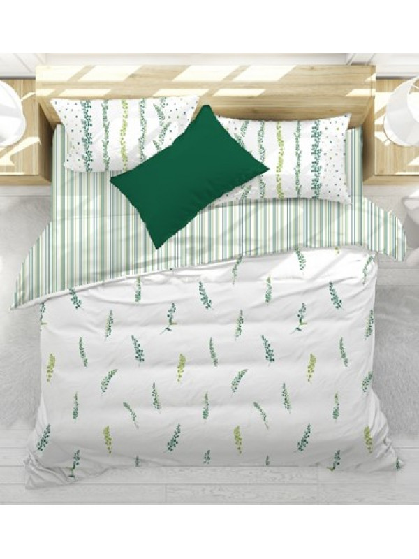 Постельное белье Prima Casa Kilyos green сатин евро