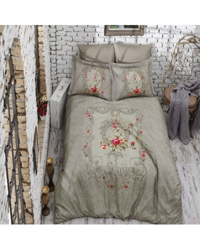 Постільна білизна Prima Casa Lilyanna brown сатин євро