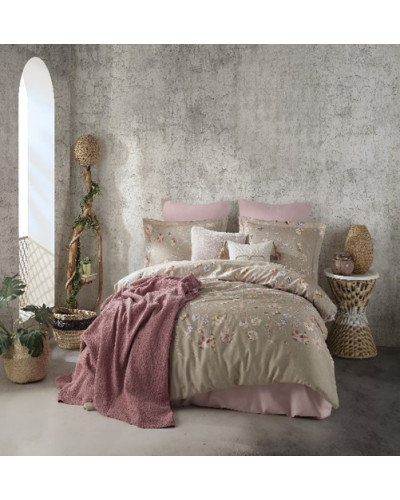 Постельное белье Prima casa Rosabella pink сатин семейное