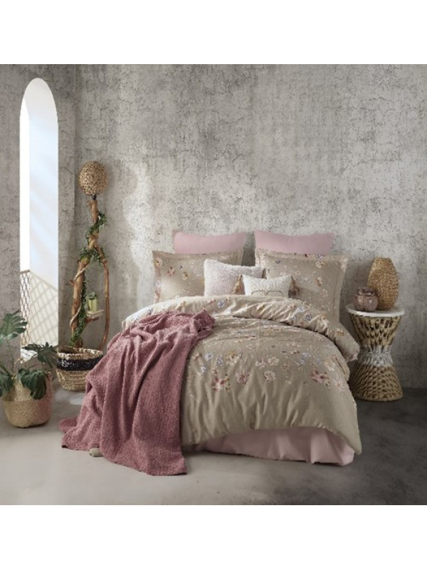 Постельное белье Prima casa Rosabella pink сатин семейное