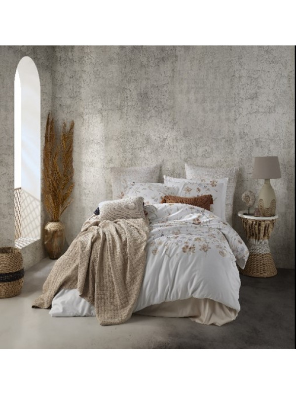 Постельное белье Prima Casa Rossbella beyaz сатин евро