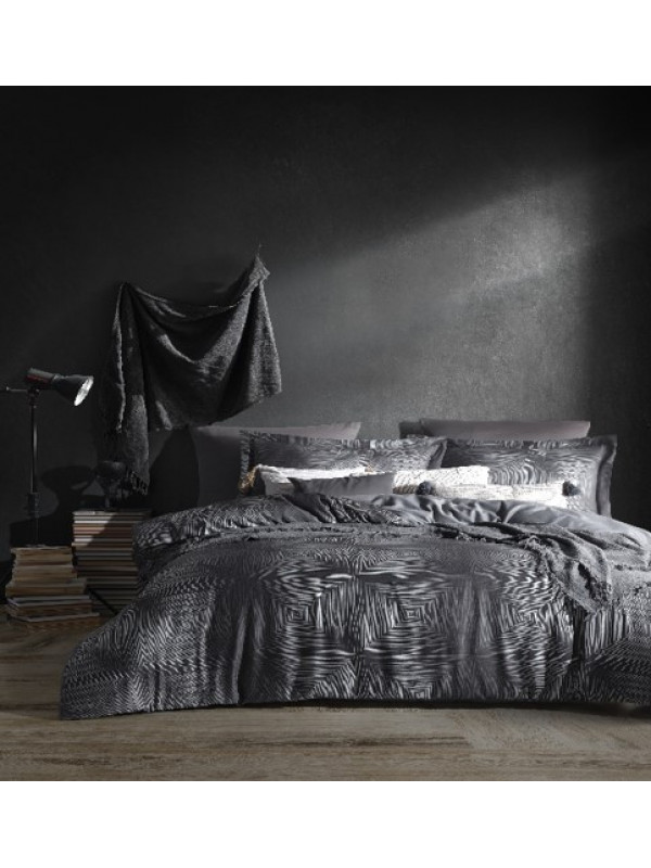 Постельное белье Prima Casa Mind anthracite сатин евро