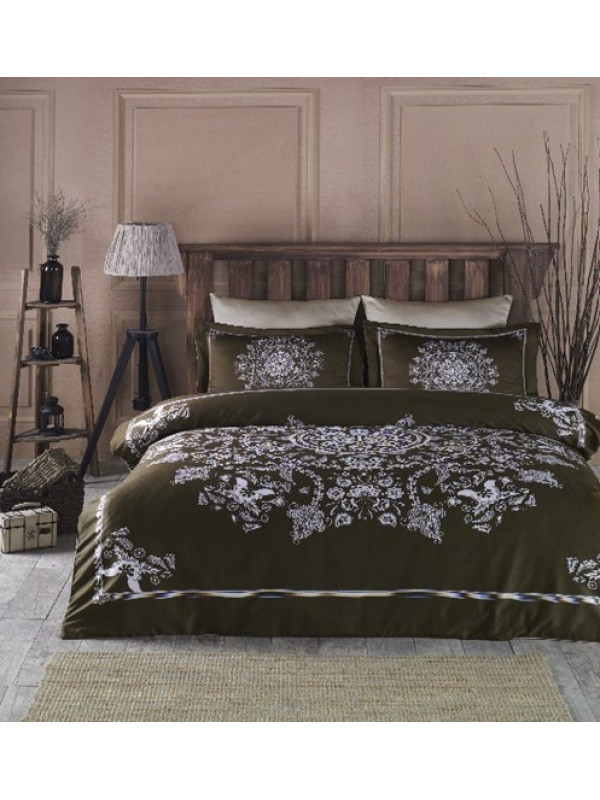 Постельное белье Prima Casa Mandala brown сатин евро