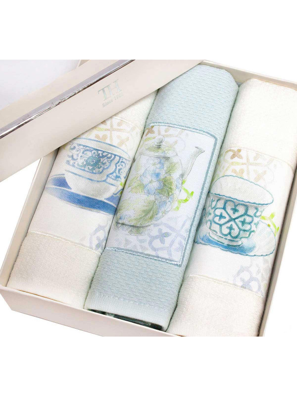 Кухонные салфетки Tivolyo Home Verona k.beyaz 3-40x60