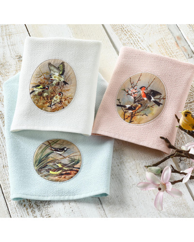 Кухонные салфетки Tivolyo Home Birds mutfak 3-40x60