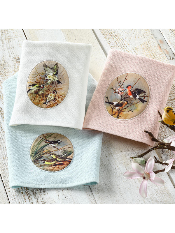 Кухонные салфетки Tivolyo Home Birds mutfak 3-40x60