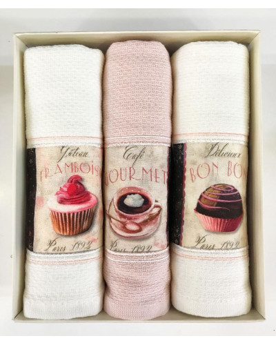 Кухонные салфетки Tivolyo Home Pots mutfak 3-40x60