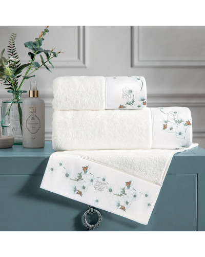 Кухонные полотенца Tivolyo Home Rustica mavi 3-30x50