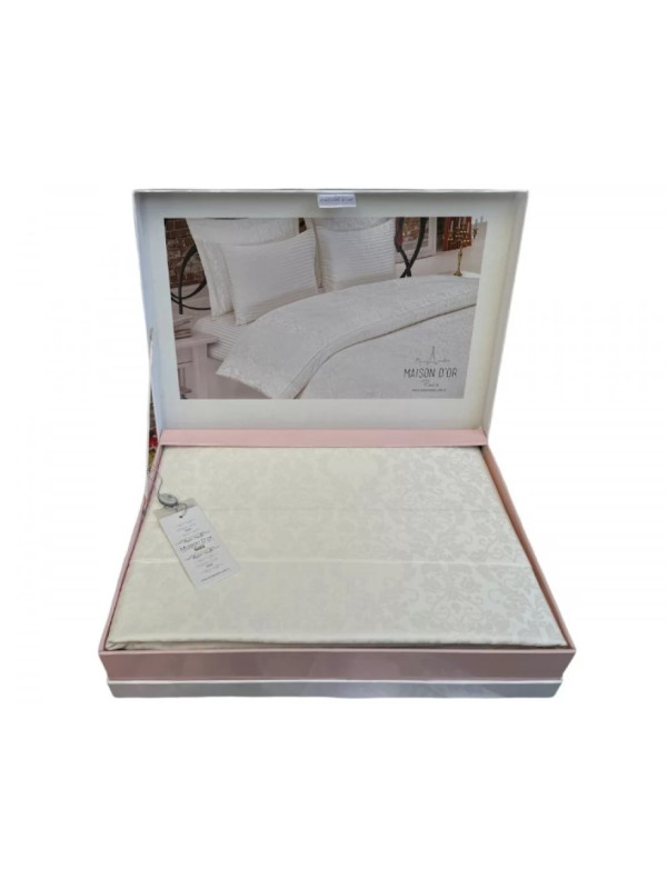 Постельное белье Maison D'or Pearl ecru жаккард бамбук евро