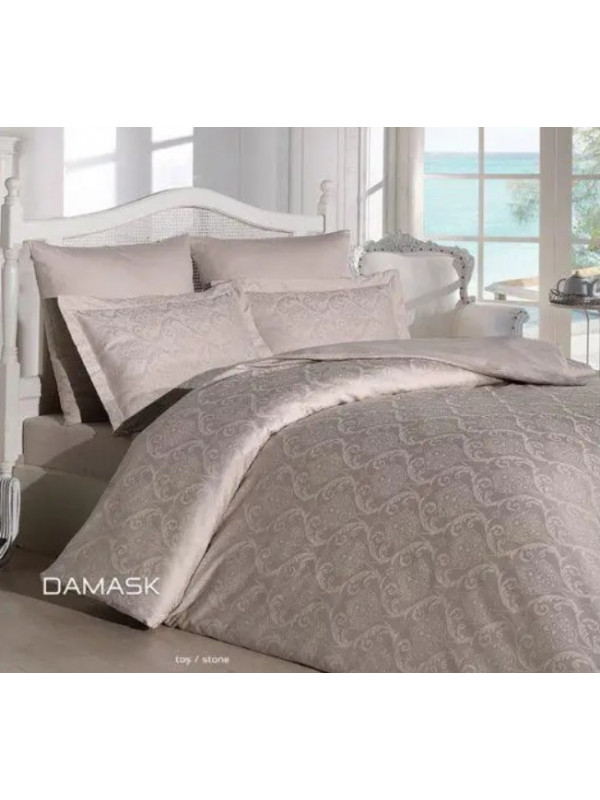 Постельное белье Prima Casa Damask cappuccino жаккард  семейное