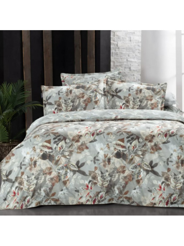 Постельное белье Sarev Emily gri делюкс сатин 300ТС евро