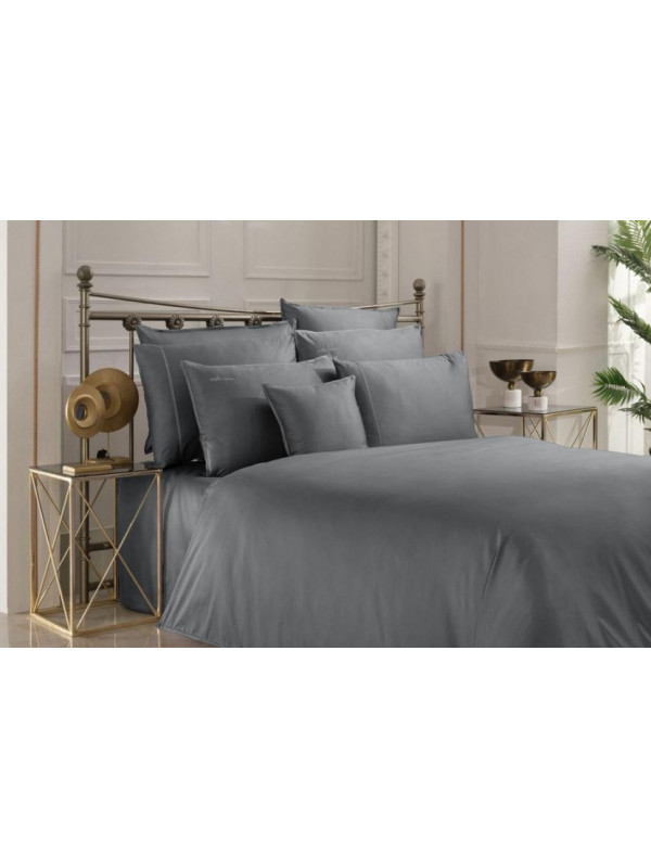 Постельное белье Sarev Sartoria antracit сатин делюкс 500ТС семейное