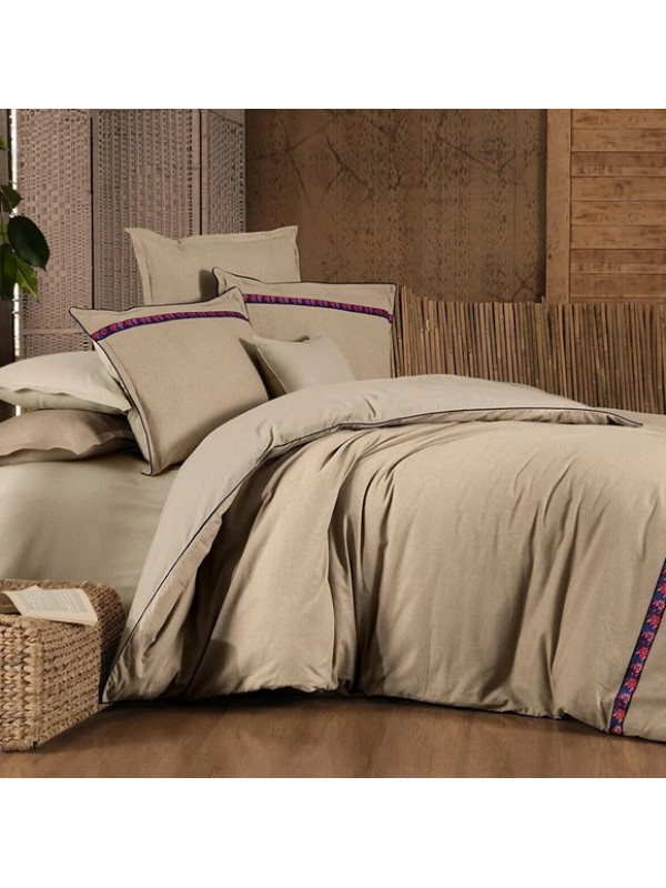 Постельное белье Sarev Enrike bej фланель евро