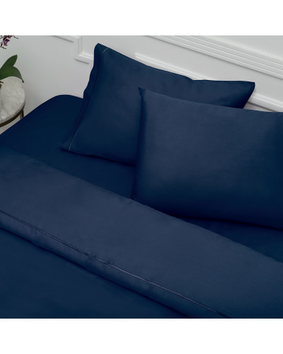 Постільна білизна Tivolyo Home Casual lacivert делюкс сатин євро