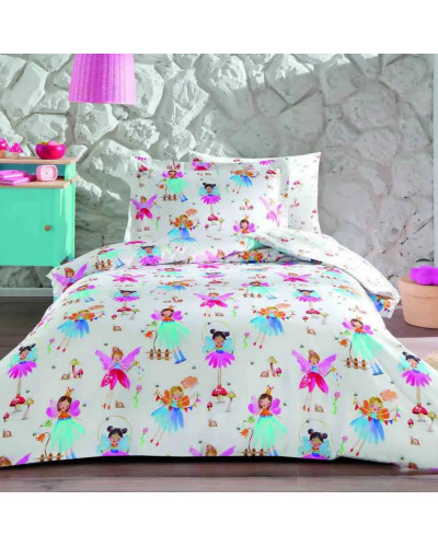 Підліткова постільна білизна Tivolyo Home Barbie Girls Делюкс сатин полуторна