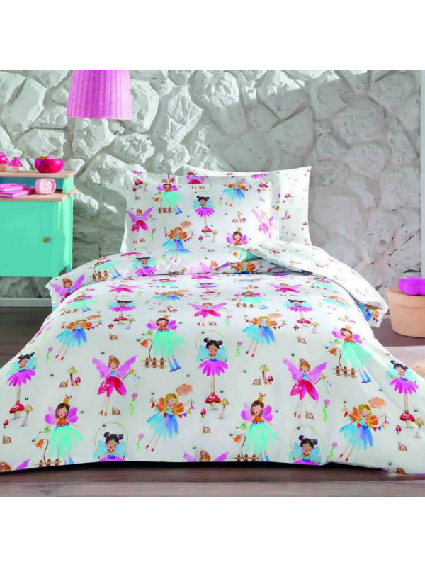 Подростковое постельное белье Tivolyo Home Barbie Girls делюкс сатин полуторное