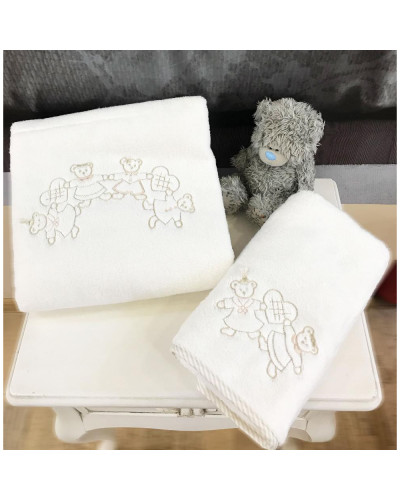 Набор детских полотенец Tivolyo Home Family bej махра 2 предмета