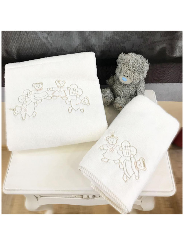 Набор детских полотенец Tivolyo Home Family bej махра 2 предмета