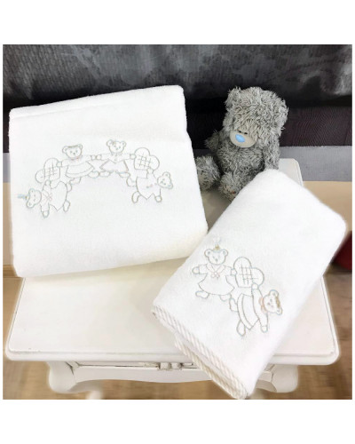 Набор детских полотенец Tivolyo Home Family mavi махра 2 предмета