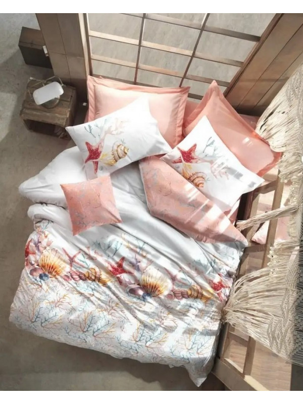 Постельное белье Cotton box Lara pembe ранфорс евро