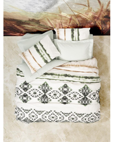 Постельное белье Cotton box Gravel Yeşil ранфорс евро