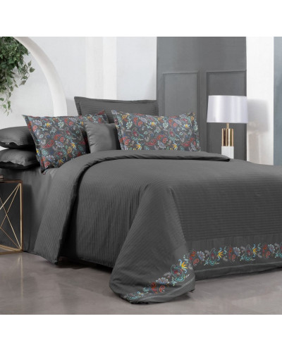 Постельное белье Sarev Tirol gri сатин digital евро